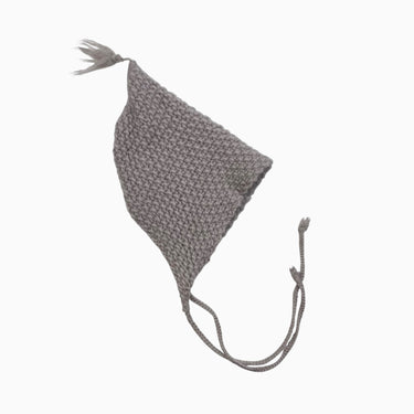 Bonnet greige en tricot de laine 6-12M