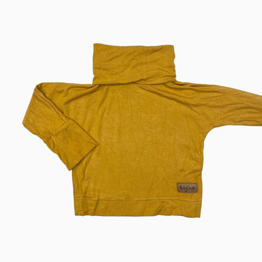 Chandail à col roulé ocre en bambou et spandex 0-12M