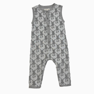 Combi grise 'bonhommes' en ratine 12M