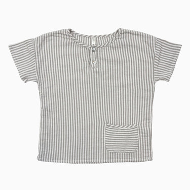 Blouse mousseline rayé gris 6-7Y
