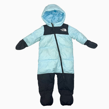 Combi d'hiver noir et aqua retro nuptse 12-18M