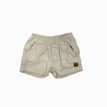 Short vanille effet lin 80CM 18M