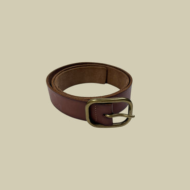 Ceinture cognac en cuir pour femmes XS