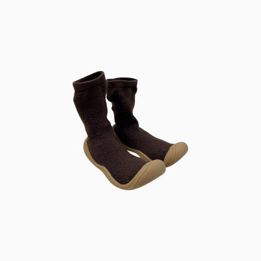 Pantoufles chocolat à semelles flexibles 28-29EU