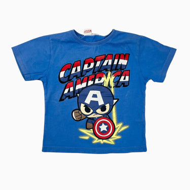 T-shirt bleu captain america 3-4Y