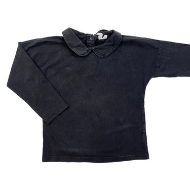 Pull à col claudine noir 3-4Y