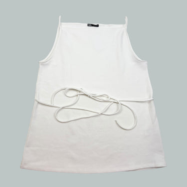 Tunique blanche en poly et elastane pour femmes L