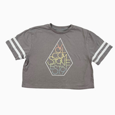 T-shirt gris cropped M 8-10Y