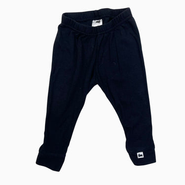 Legging noir en bambou, coton et spandex 6-9M