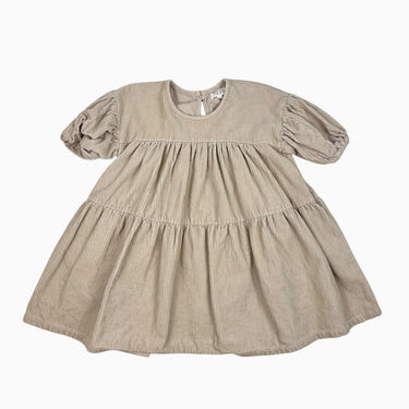 Robe vanille en corduroy 18-24M