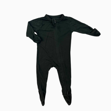 Pyjama noir en bambou et spandex 0-3M