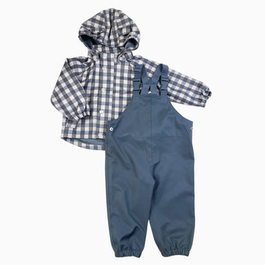 Ensemble de pluie gris à vichy 1Y