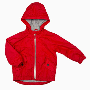 Manteau mi-saison à capuchon style coupe-vent doublé en poly et coton 3Y