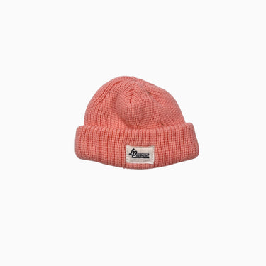 Tuque corail en tricot NB
