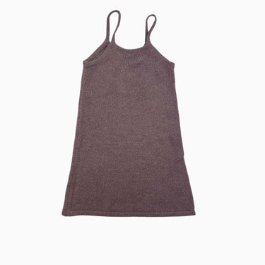 Robe marron en laine et poly 6-7Y