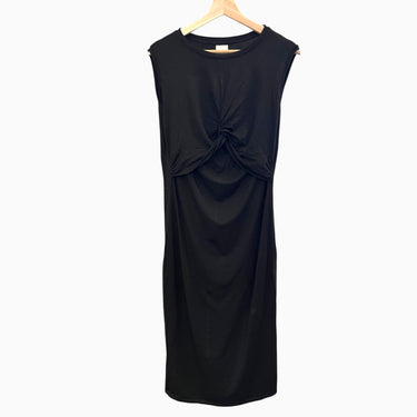 Robe noire d'allaitement en lyocell et élastanne pour femmes L