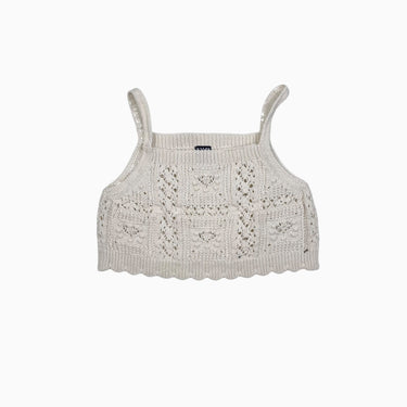Haut cropped en tricot crocheté 6Y