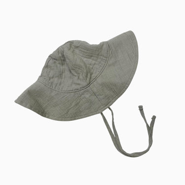 Chapeau soleil eucalyptus en mousseline 6-12M