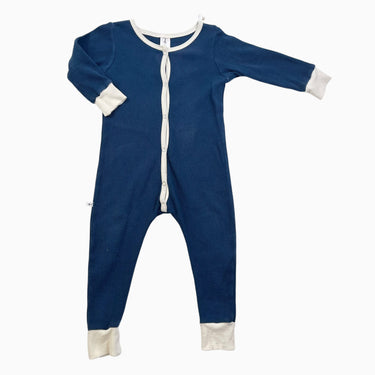 Combi sarcelle en coton gaufré 1-3Y