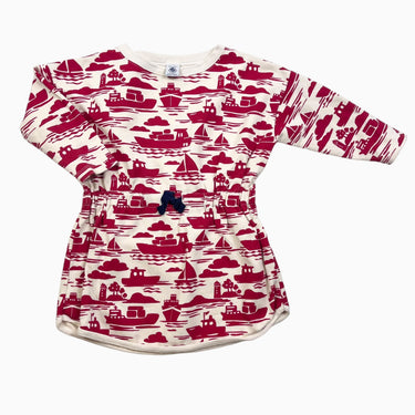 Robe vanille 'bateaux' 4Y