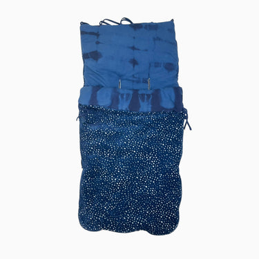 Housse marine à pois en velours matelassé pour poussette NB-9M