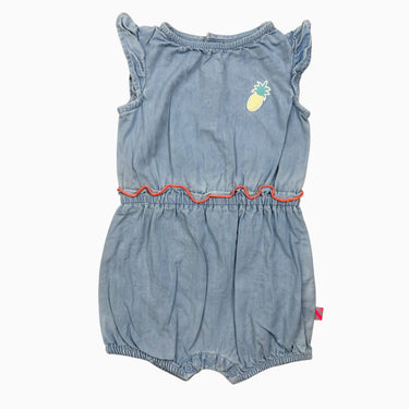 Combi en coton chambray 6M