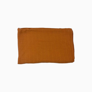 Taie d'oreiller orange en mousseline