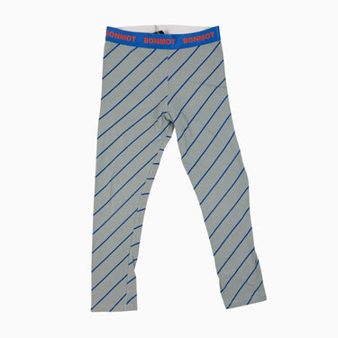 Legging gris-bleu à rayures 4-5Y