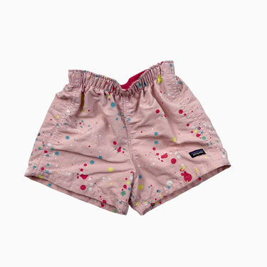 Short rose 'tâcheté' en nylon 3-6M