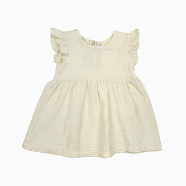 Robe vanille en mousseline 2-3Y