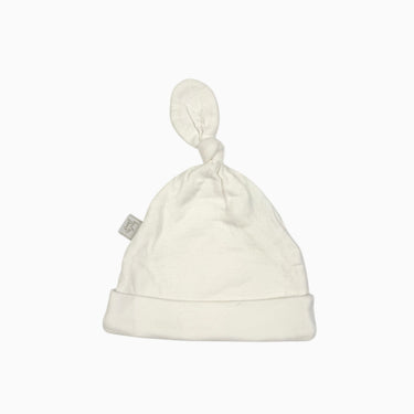 Bonnet blanc à pointelle 0-6M