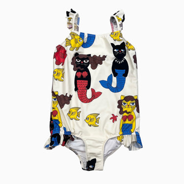 Maillot vanille 'chats' 140-146CM 10-11Y