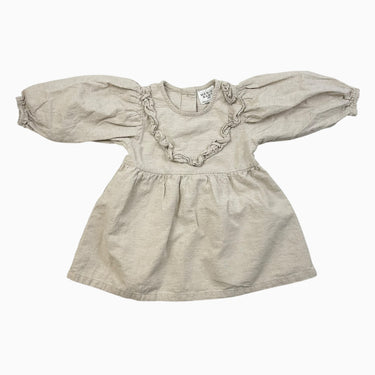 Robe avoine en lin et coton 18M