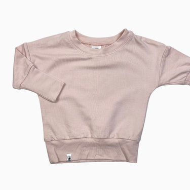 Pull rose en coton bio 0-12M
