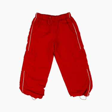 Pantalon cargo rouge vintage 110-116CM 5-6Y