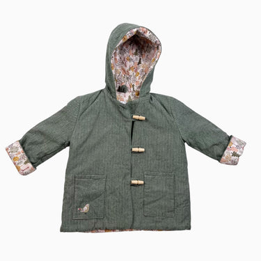 Manteau mi-saison eucalyptus chevron 2Y