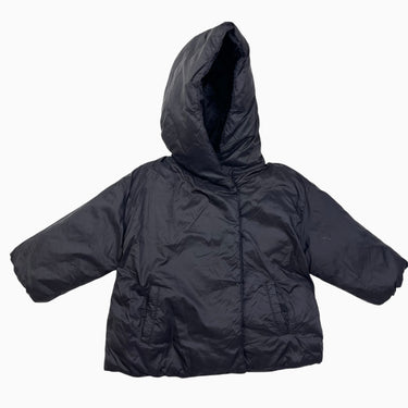 Manteau à capuchon noir 12-18M