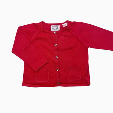 Cardigan rouge 12-18M