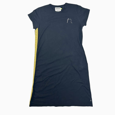 Robe maxie noire avec liseret 'ruban de mesure' 12-14Y