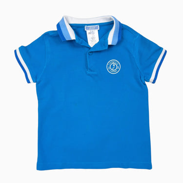 Polo aqua en coton piqué 4Y