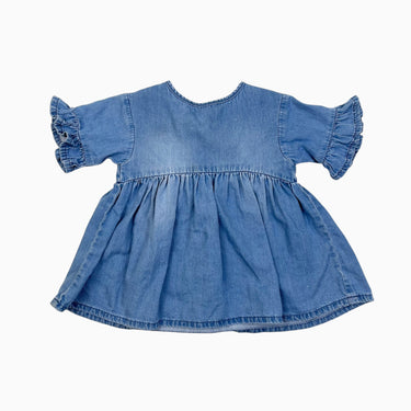 Robe en coton chambray 6-9M