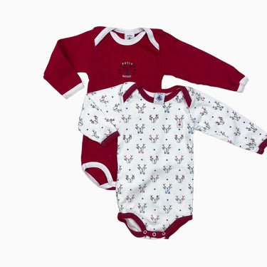 Duo de cache-couches en coton à imprimé orignaux 9M