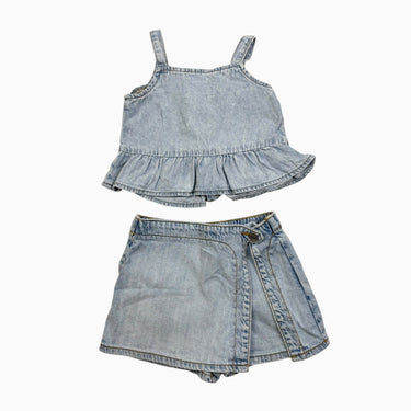 Ensemble cami et skort en denim 3Y