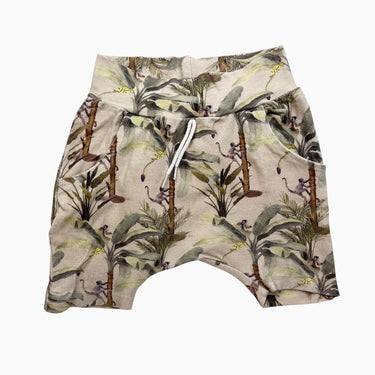 Short en bambou et coton singes 1-3Y