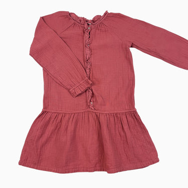 Robe framboise en mousseline 8Y