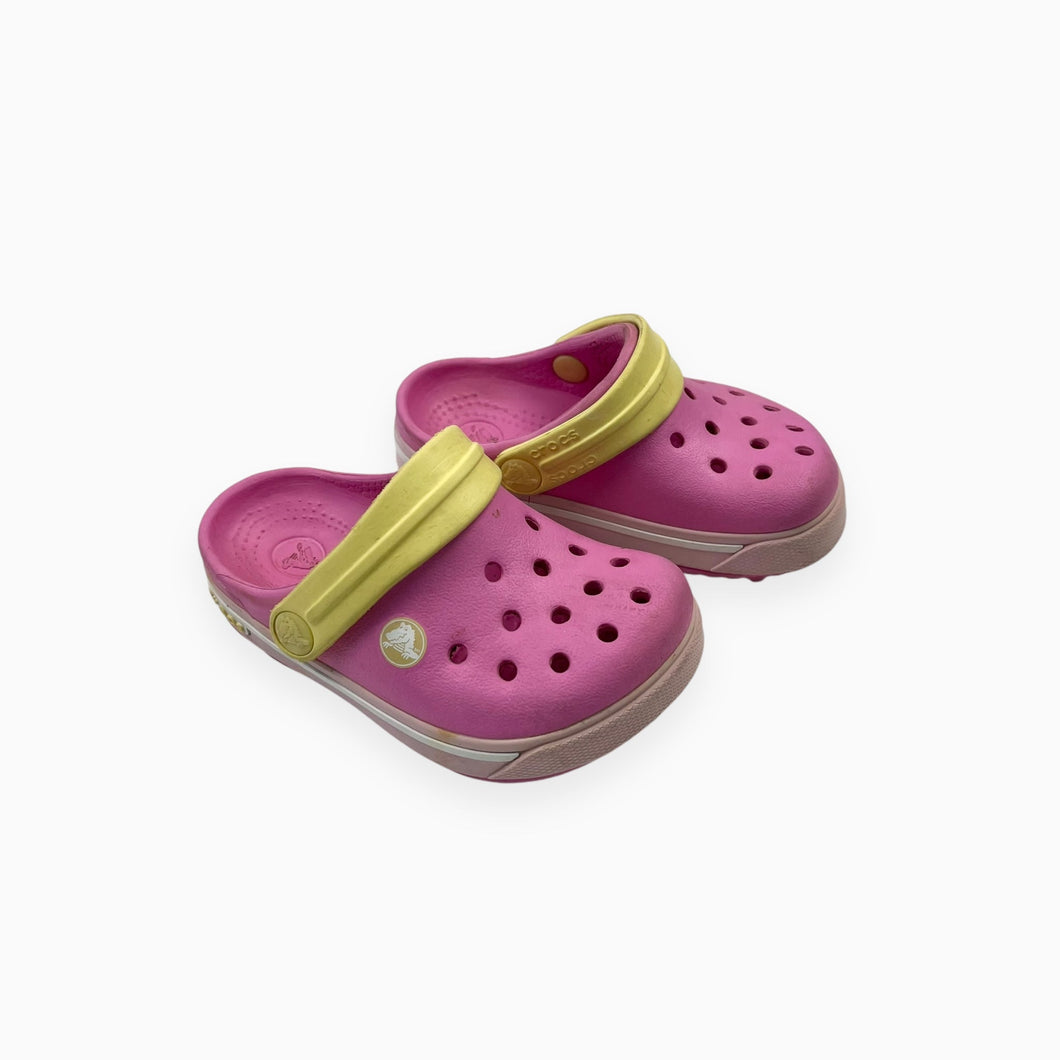 Sandales roses et jaune pastel 4 US