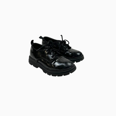 Souliers noirs paillettés à lacet 27EU