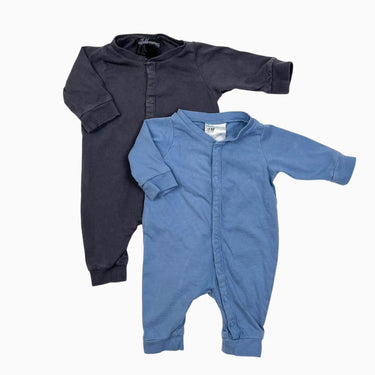 Duo de combi bleue et anthracite 0-1M