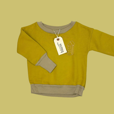 Pull évolutif ocre (tailles variées)