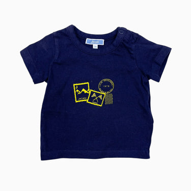 T-shirt marine 'timbres' 6M